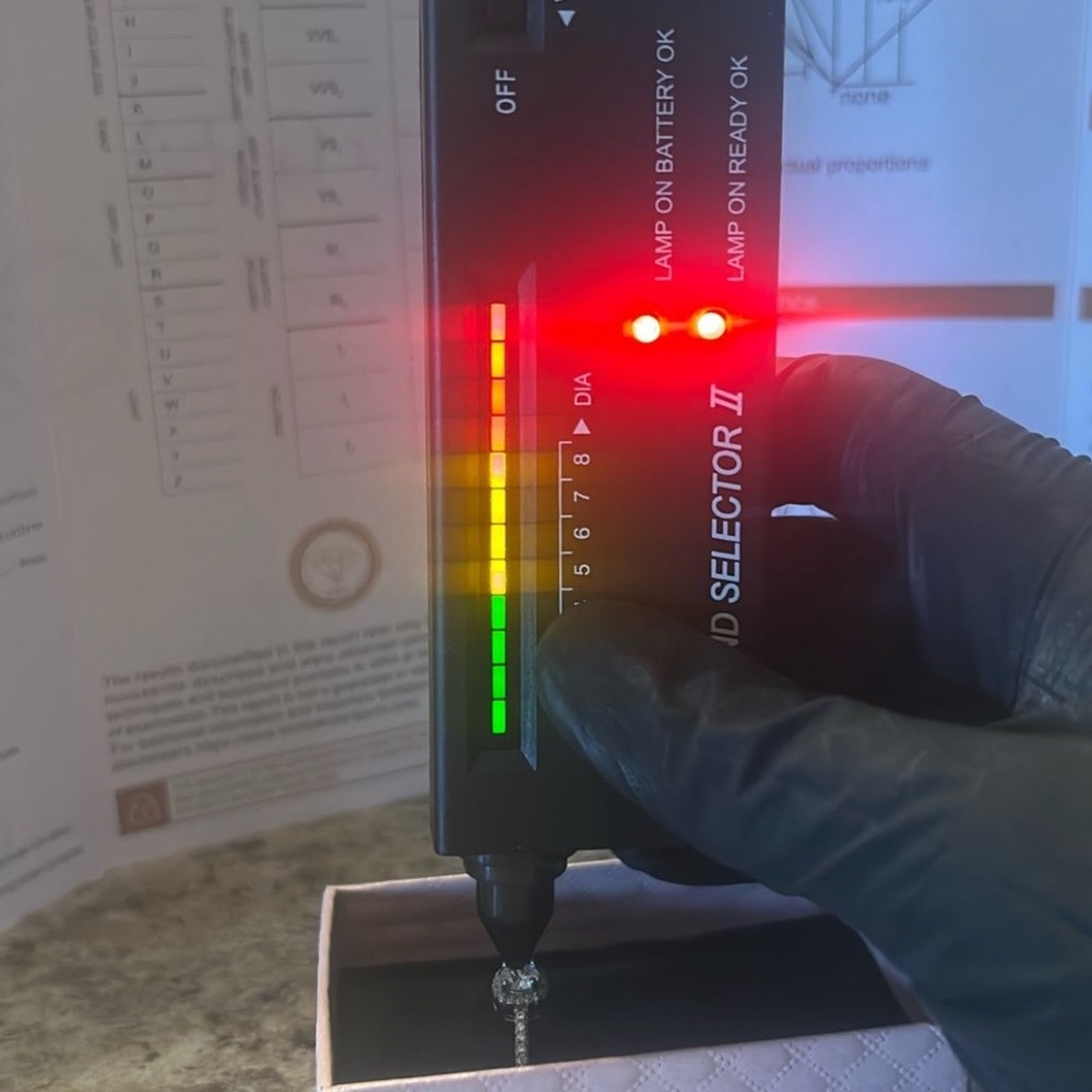 Moissanite 0.5ct sterling silver ring - Picture 6 of 7